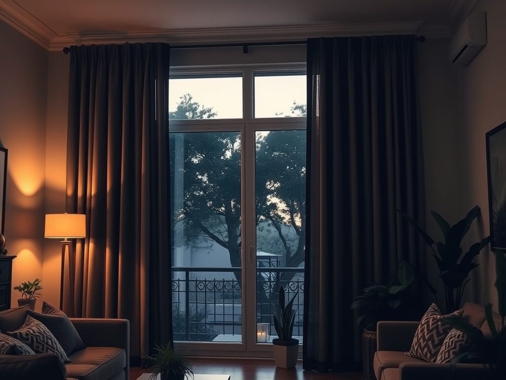 Zasłony wieczorem: jak skutecznie chronić prywatność i zachować komfort światła w domu