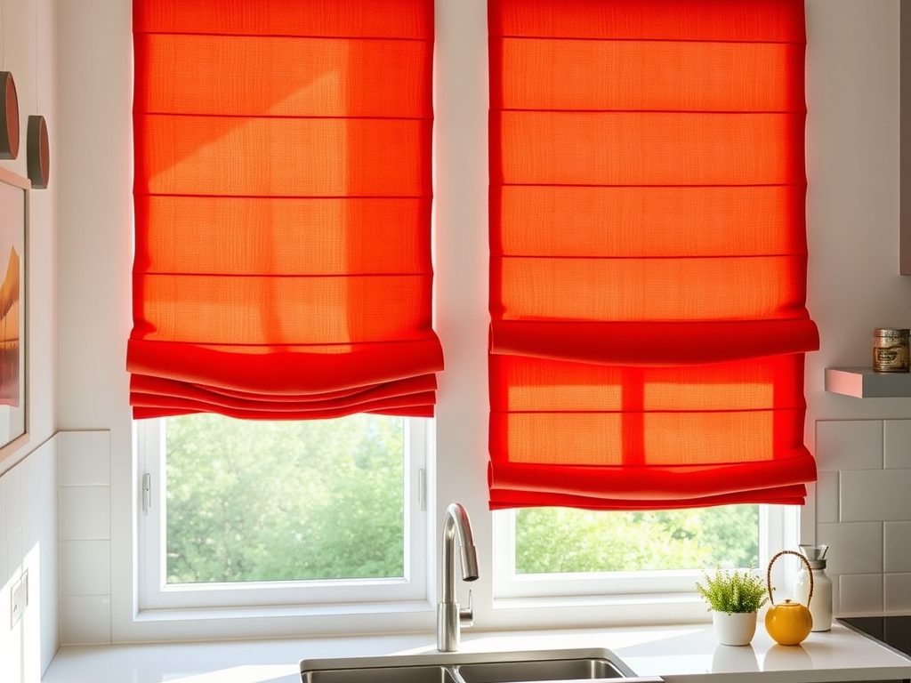 Rolety rzymskie do kuchni: praktyczne rozwiązania na wilgoć, czyszczenie i regulację światła